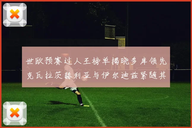 世欧预赛过人王榜单揭晓多库领先克瓦拉茨赫利亚与伊尔迪兹紧随其后